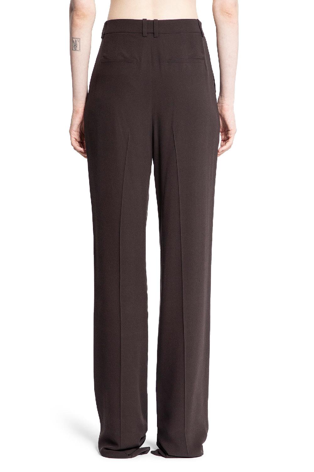 Antonioli SAINT LAURENT WOMAN BROWN TROUSERS