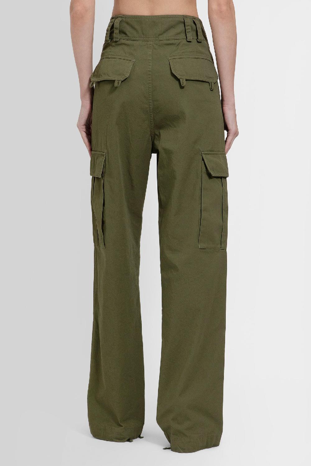 Antonioli SAINT LAURENT WOMAN GREEN TROUSERS