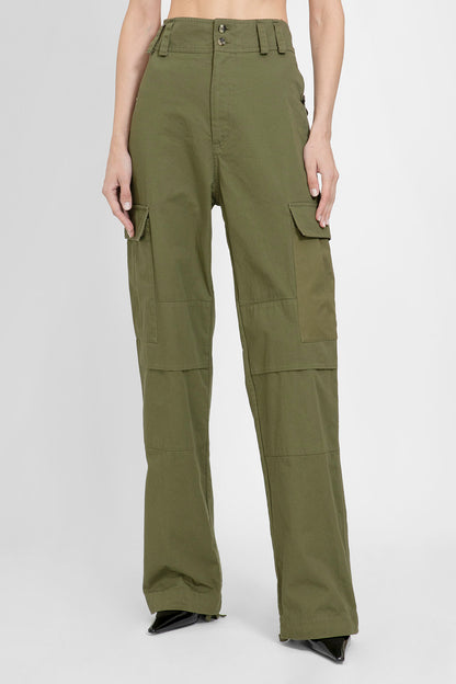 Antonioli SAINT LAURENT WOMAN GREEN TROUSERS