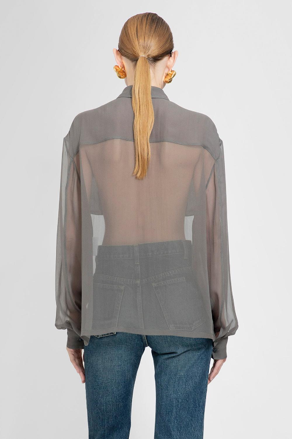 Antonioli SAINT LAURENT WOMAN GREY SHIRTS