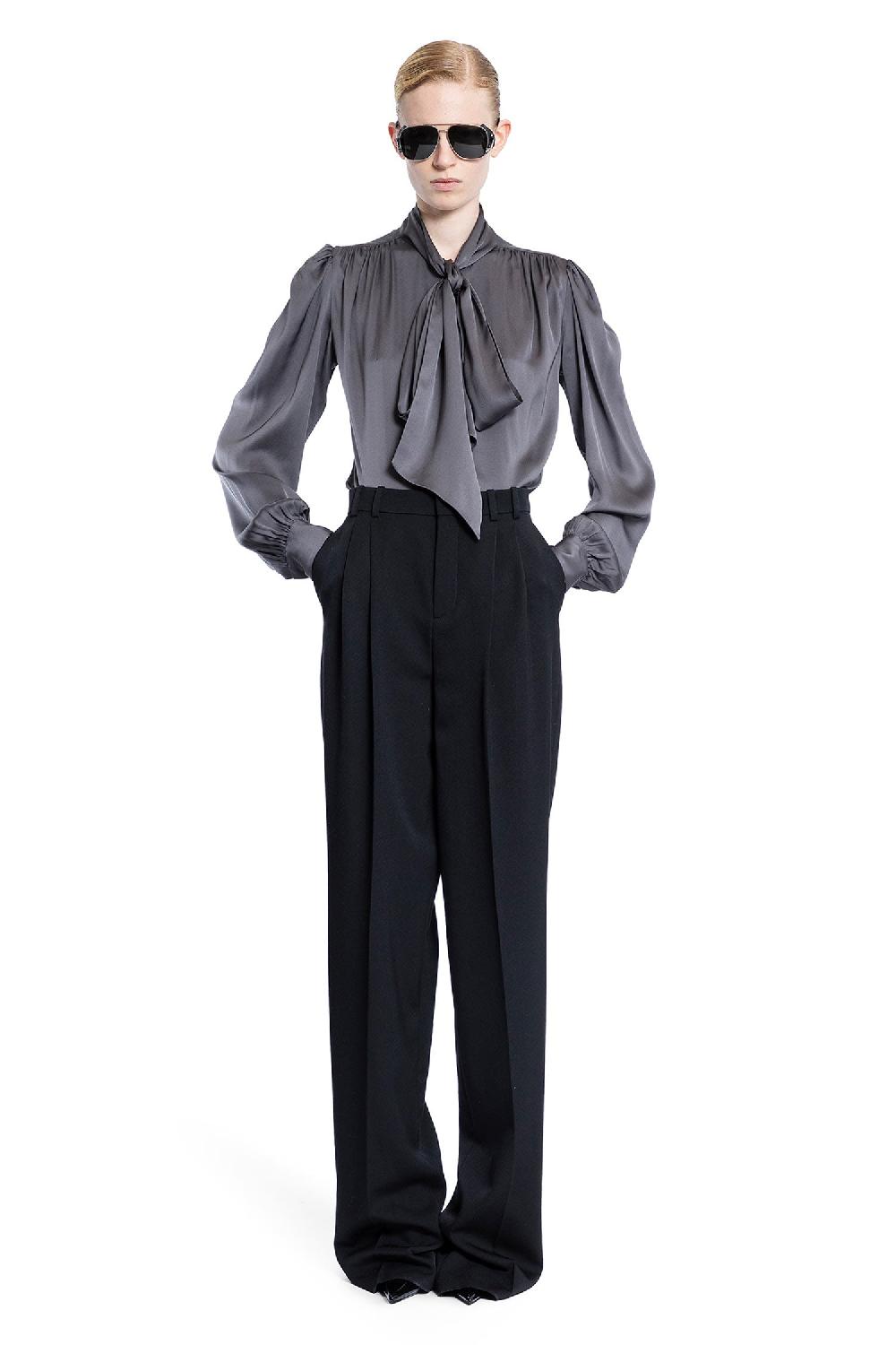 Antonioli SAINT LAURENT WOMAN GREY SHIRTS