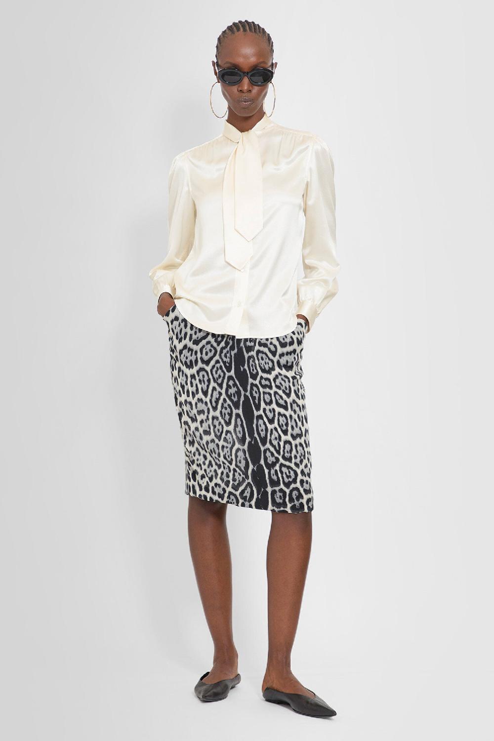 Antonioli SAINT LAURENT WOMAN OFF-WHITE SHIRTS
