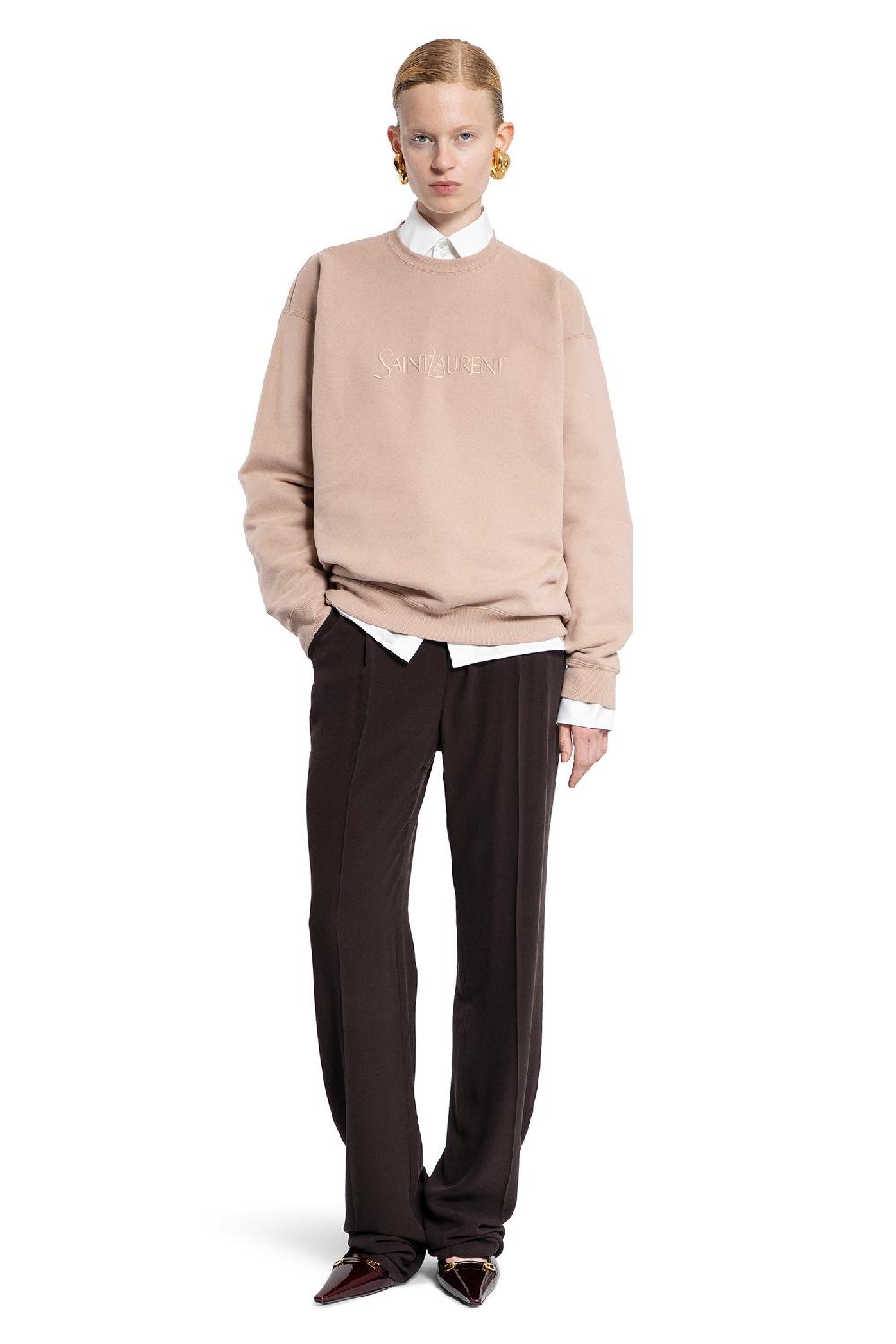 Antonioli SAINT LAURENT WOMAN PINK SWEATSHIRTS