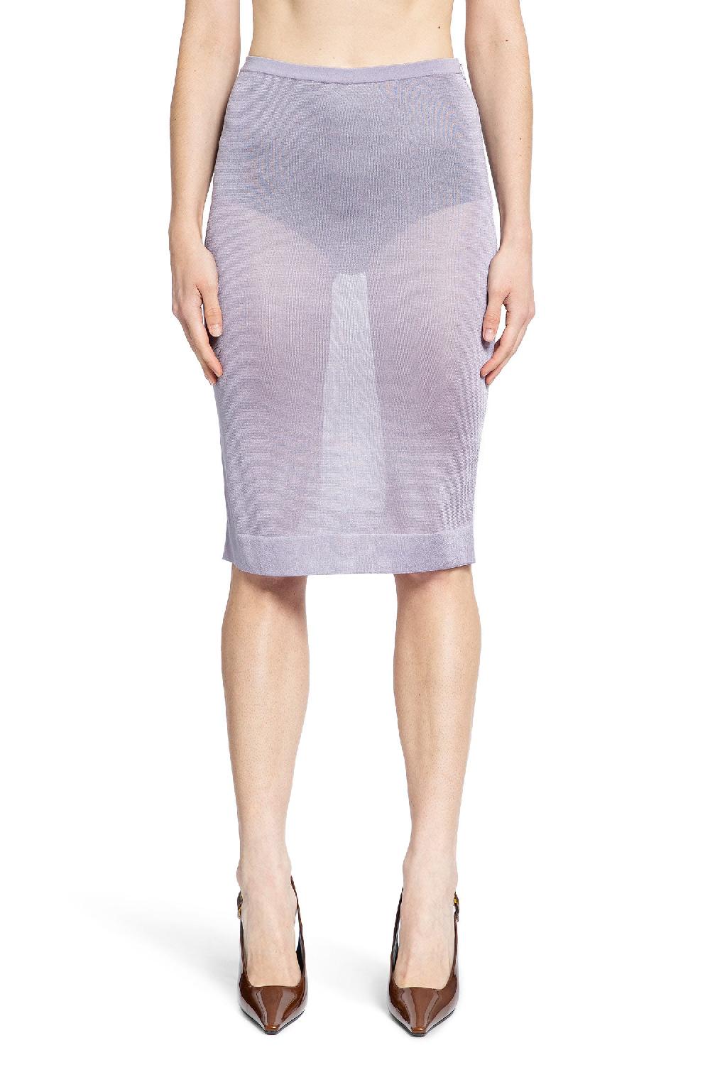 Antonioli SAINT LAURENT WOMAN PURPLE SKIRTS