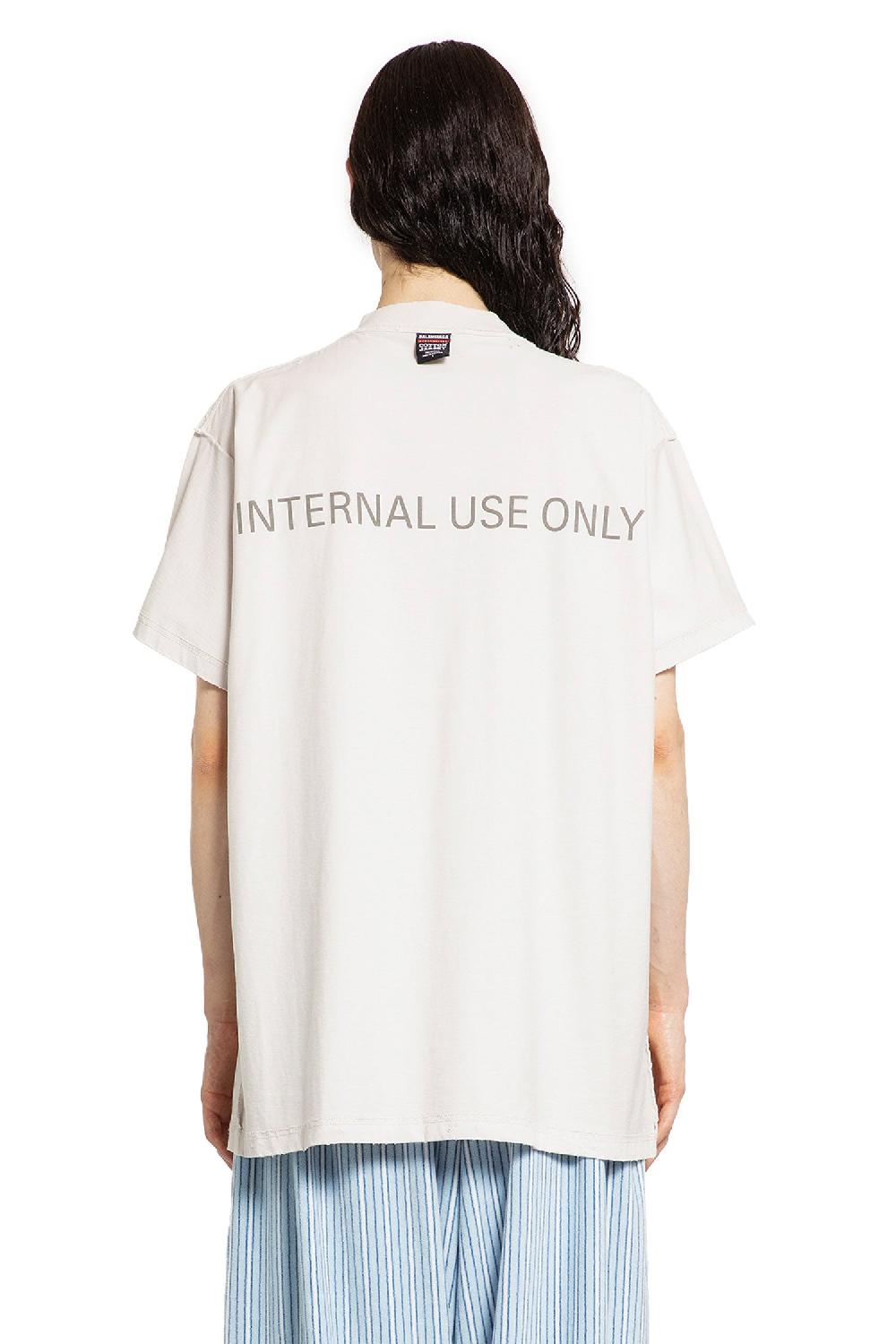 Antonioli BALENCIAGA MAN OFF-WHITE T-SHIRTS & TANK TOPS