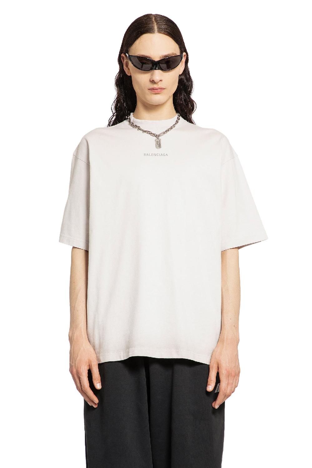 Antonioli BALENCIAGA MAN OFF-WHITE T-SHIRTS & TANK TOPS
