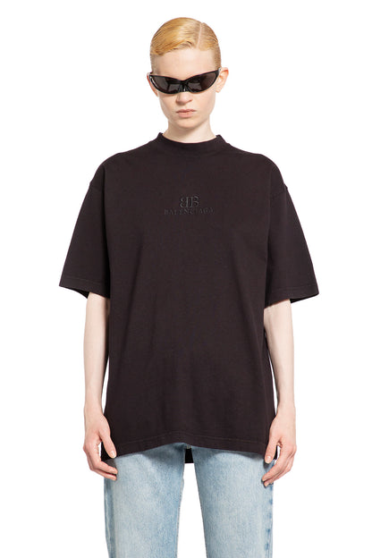 Antonioli BALENCIAGA WOMAN BLACK T-SHIRTS & TANK TOPS