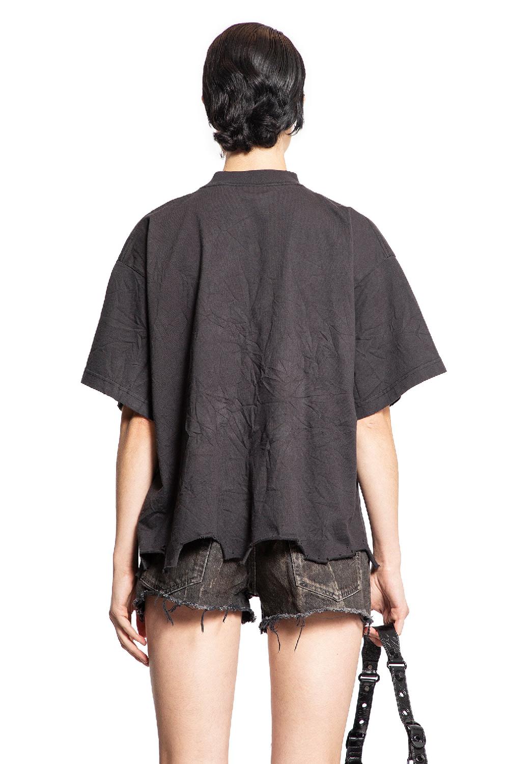 Antonioli BALENCIAGA WOMAN BLACK T-SHIRTS & TANK TOPS