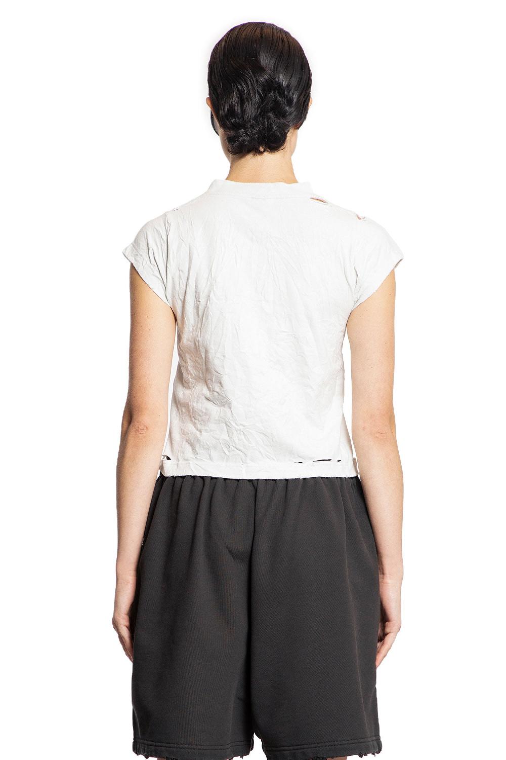 Antonioli BALENCIAGA WOMAN OFF-WHITE T-SHIRTS & TANK TOPS