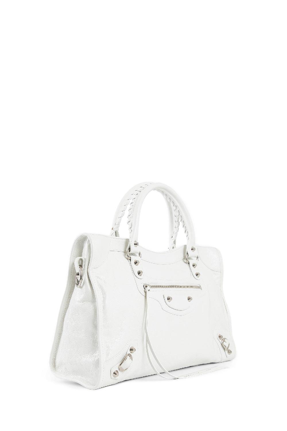 Antonioli BALENCIAGA WOMAN OFF-WHITE TOP HANDLE BAGS
