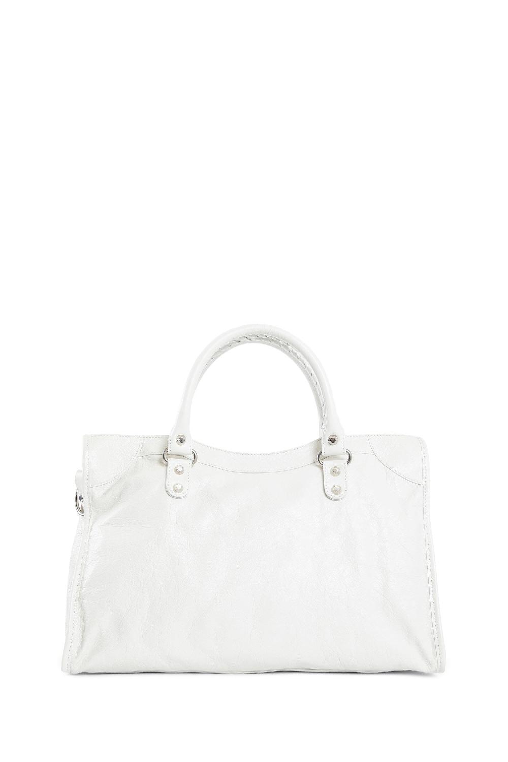 Antonioli BALENCIAGA WOMAN OFF-WHITE TOP HANDLE BAGS