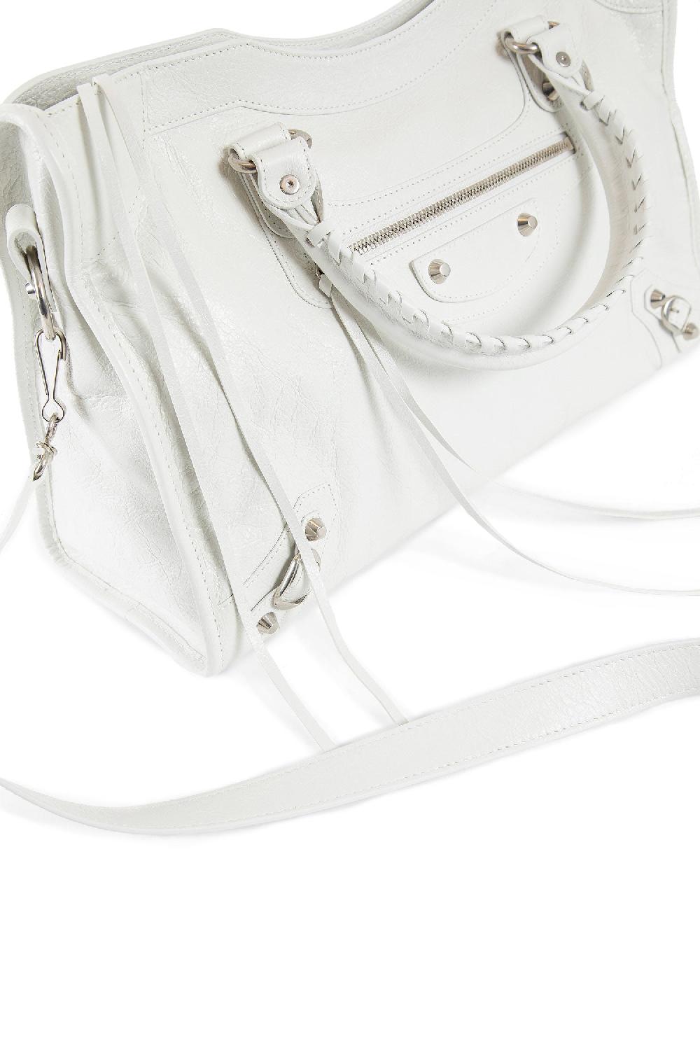 Antonioli BALENCIAGA WOMAN OFF-WHITE TOP HANDLE BAGS
