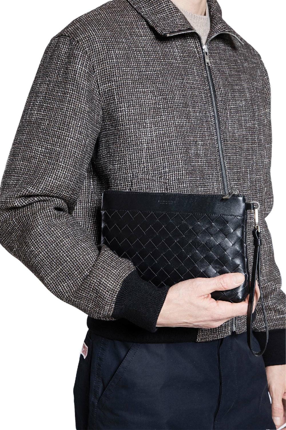 Antonioli BOTTEGA VENETA MAN BLACK CLUTCHES & POUCHES
