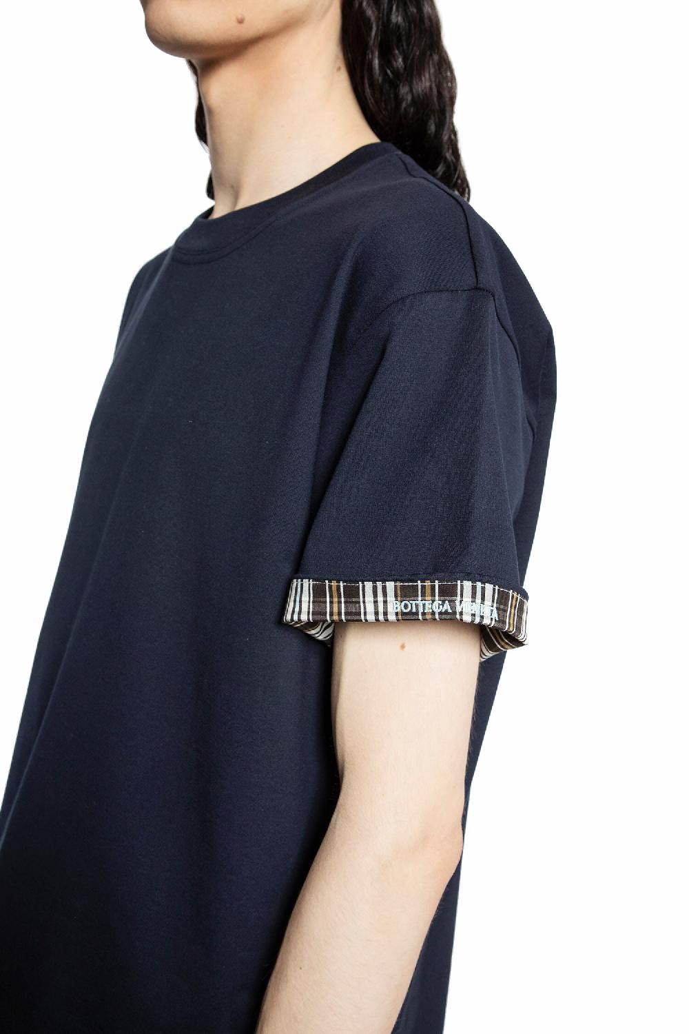 Antonioli BOTTEGA VENETA MAN BLUE T-SHIRTS & TANK TOPS