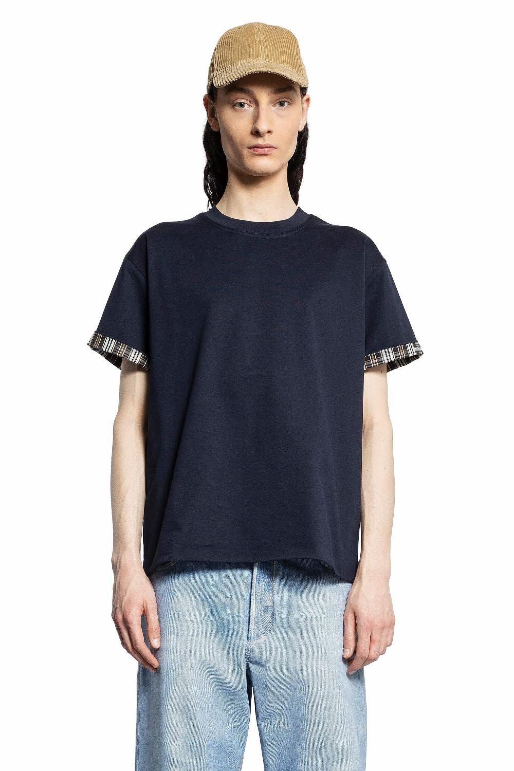 Antonioli BOTTEGA VENETA MAN BLUE T-SHIRTS & TANK TOPS