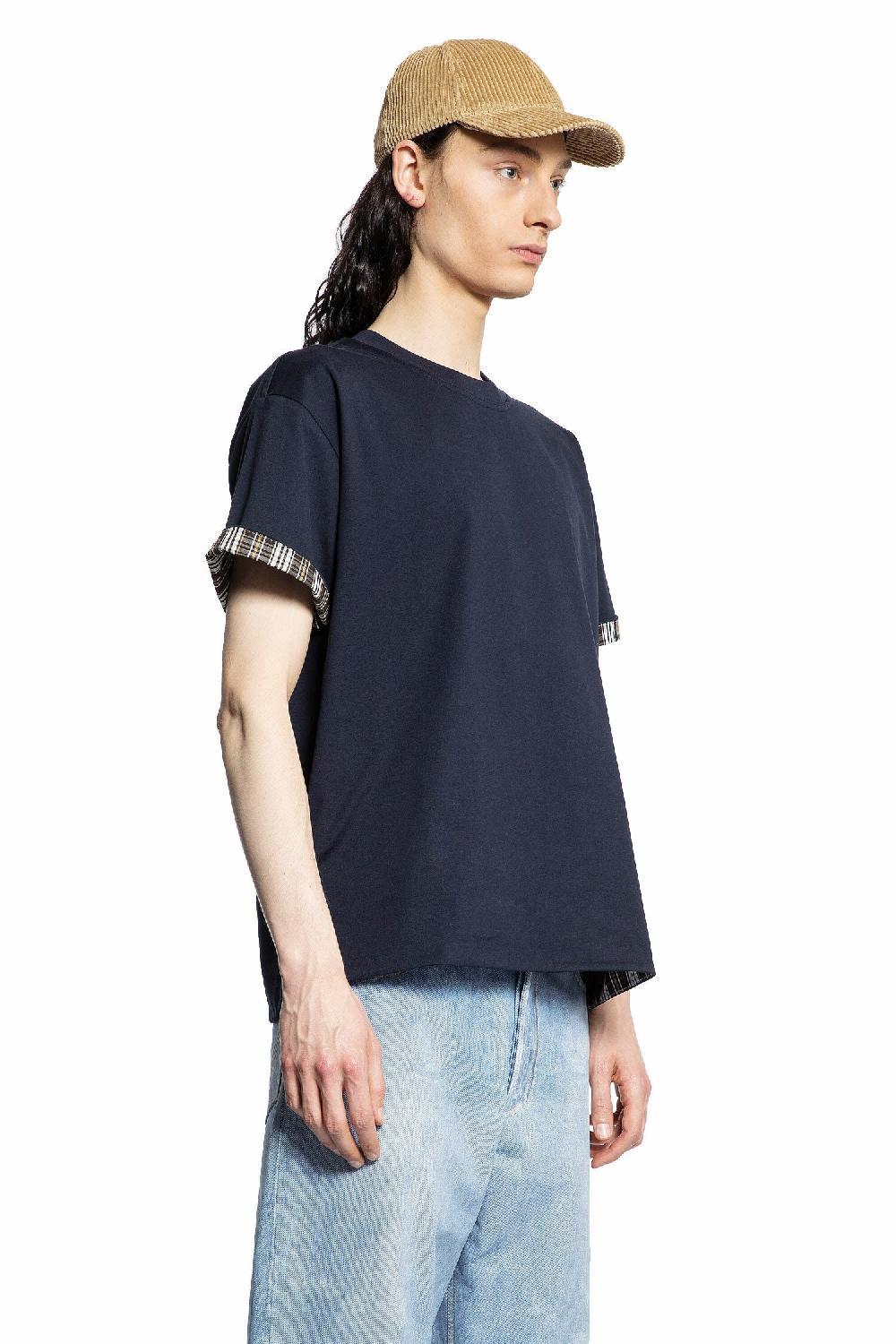 Antonioli BOTTEGA VENETA MAN BLUE T-SHIRTS & TANK TOPS