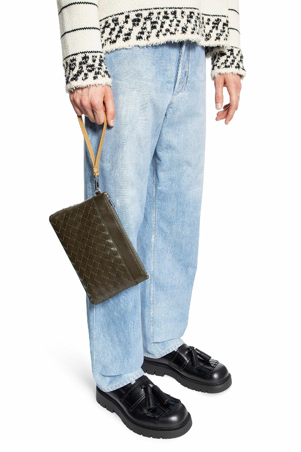 Antonioli BOTTEGA VENETA MAN BROWN CLUTCHES & POUCHES