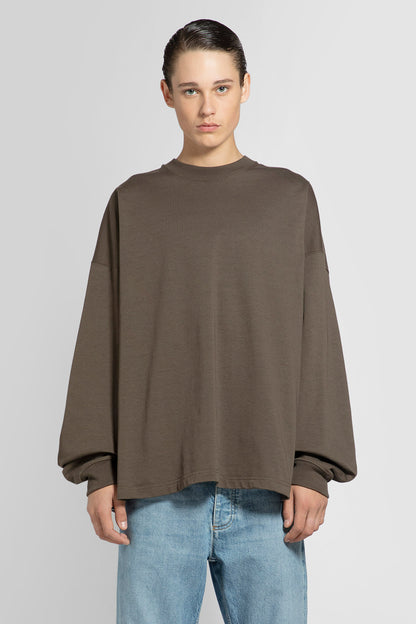 Antonioli BOTTEGA VENETA MAN BROWN T-SHIRTS & TANK TOPS