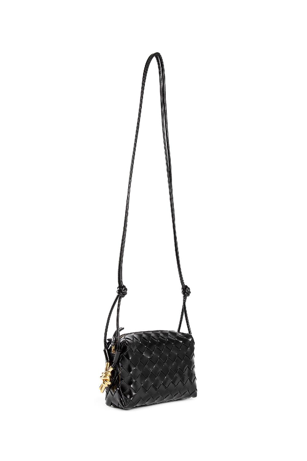Antonioli BOTTEGA VENETA WOMAN BLACK CROSSBODY BAGS