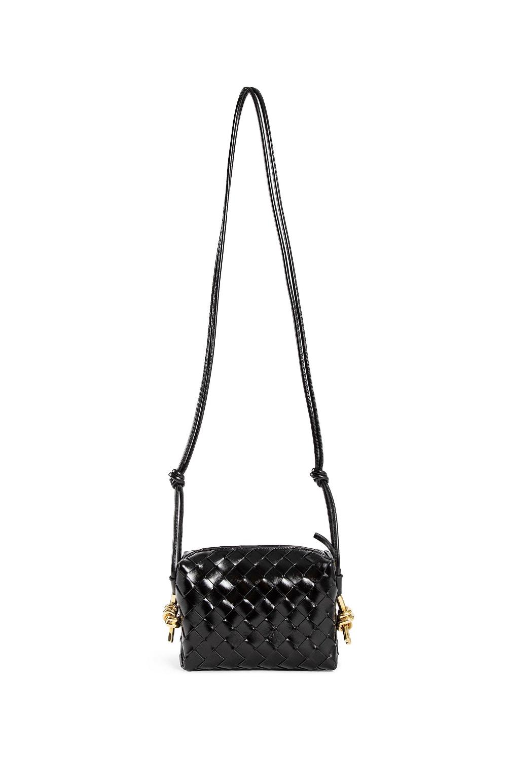 Antonioli BOTTEGA VENETA WOMAN BLACK CROSSBODY BAGS