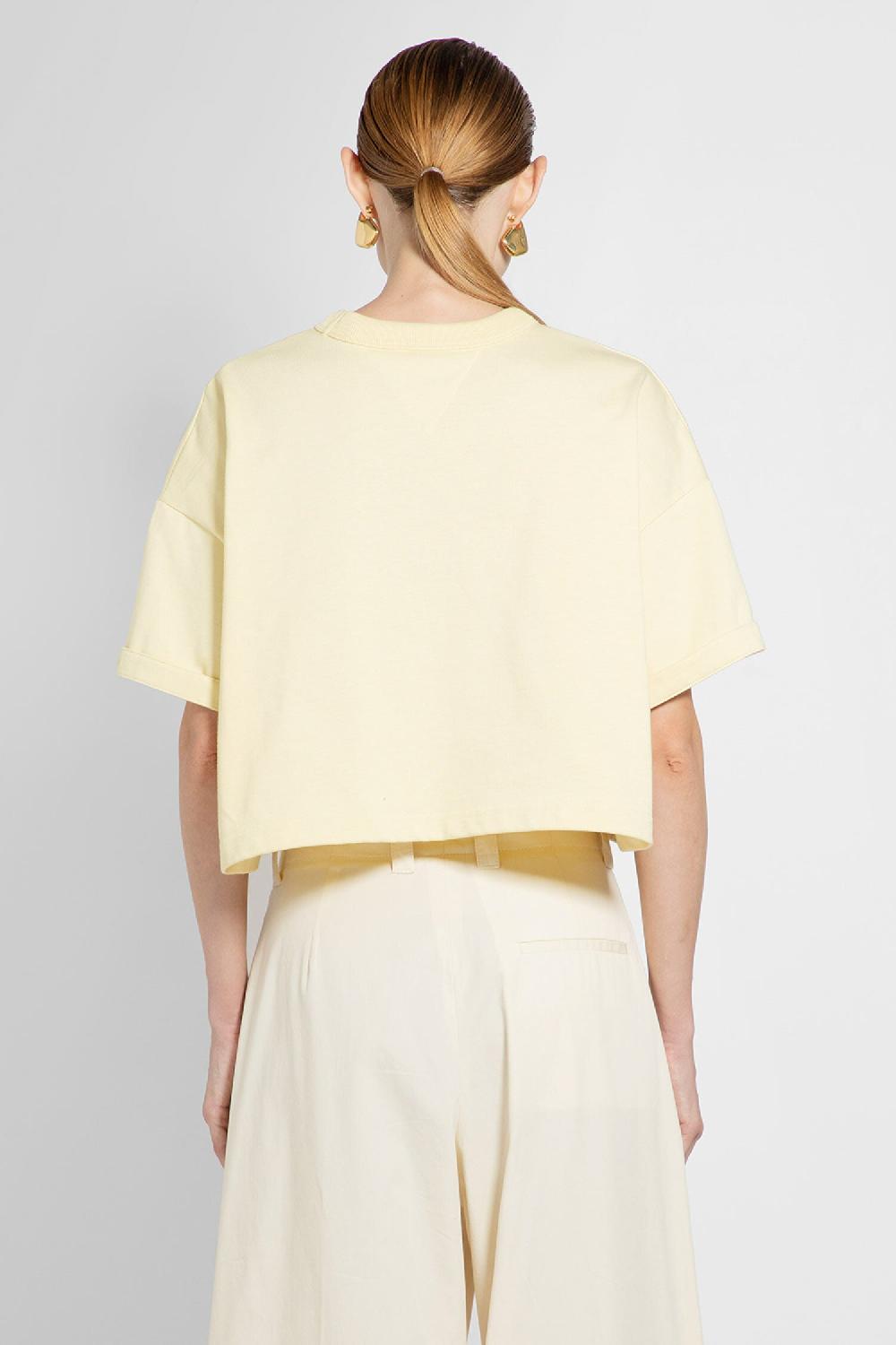 Antonioli BOTTEGA VENETA WOMAN YELLOW T-SHIRTS & TANK TOPS