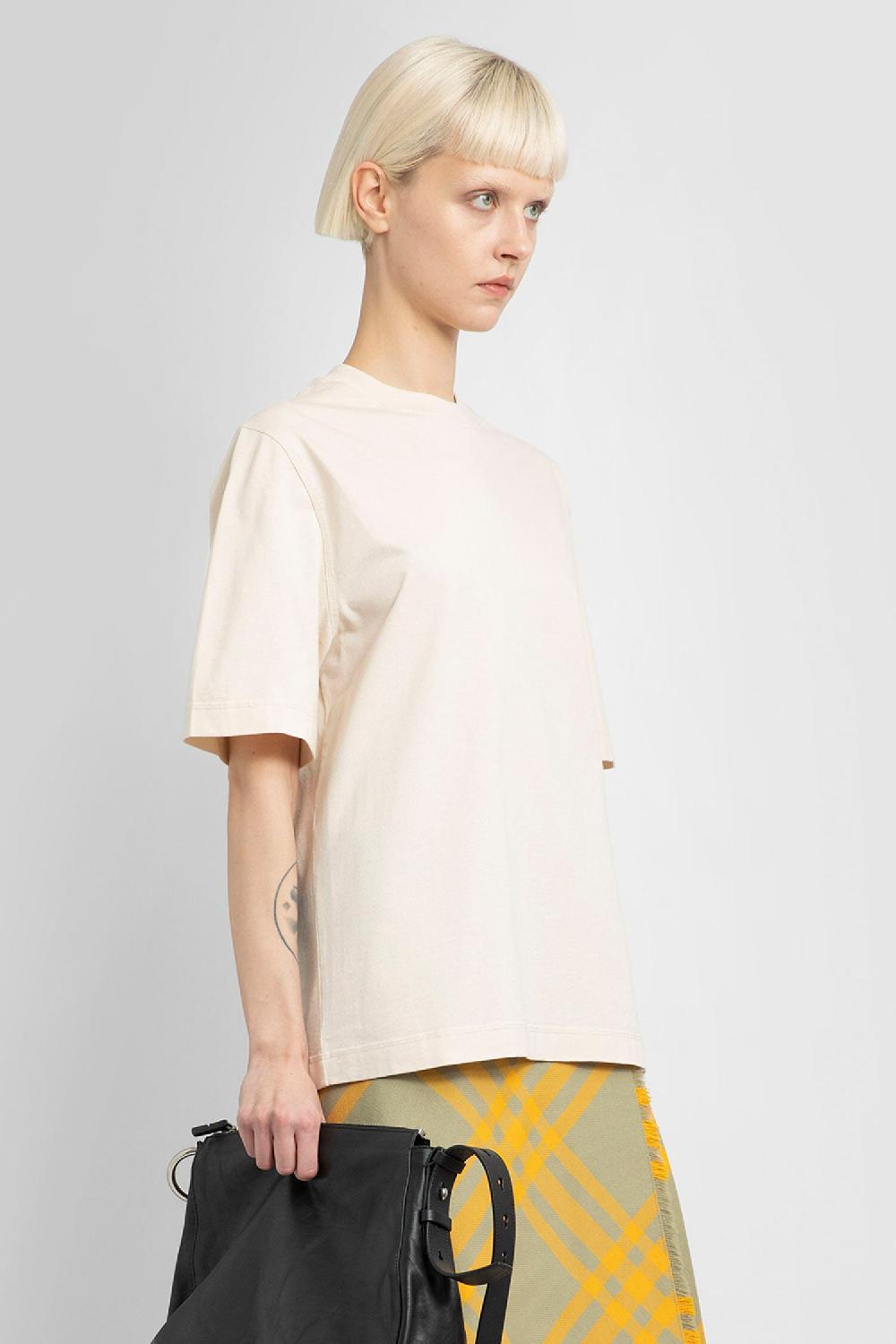 Antonioli BURBERRY WOMAN OFF-WHITE T-SHIRTS & TANK TOPS