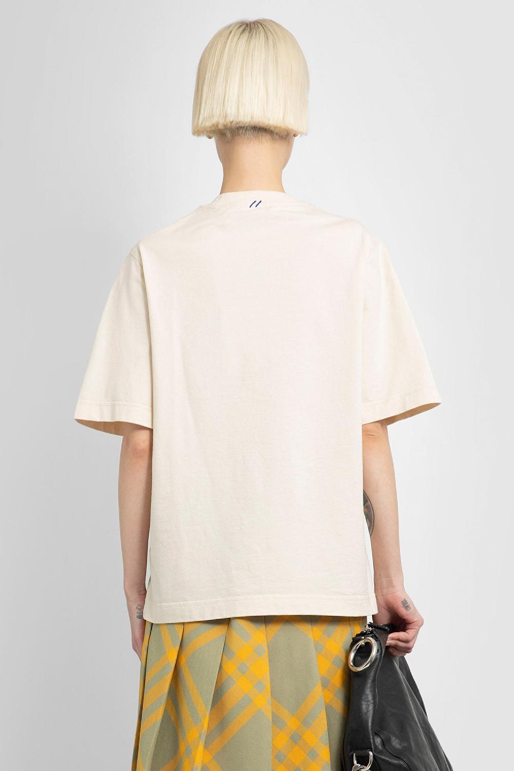 Antonioli BURBERRY WOMAN OFF-WHITE T-SHIRTS & TANK TOPS