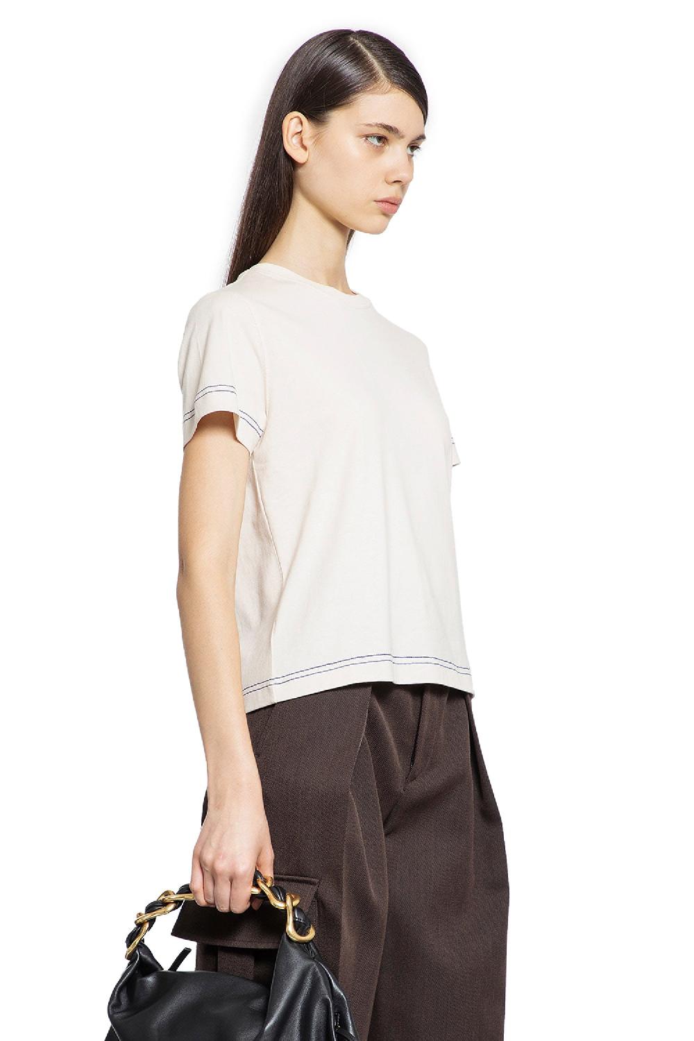 Antonioli BURBERRY WOMAN OFF-WHITE T-SHIRTS & TANK TOPS