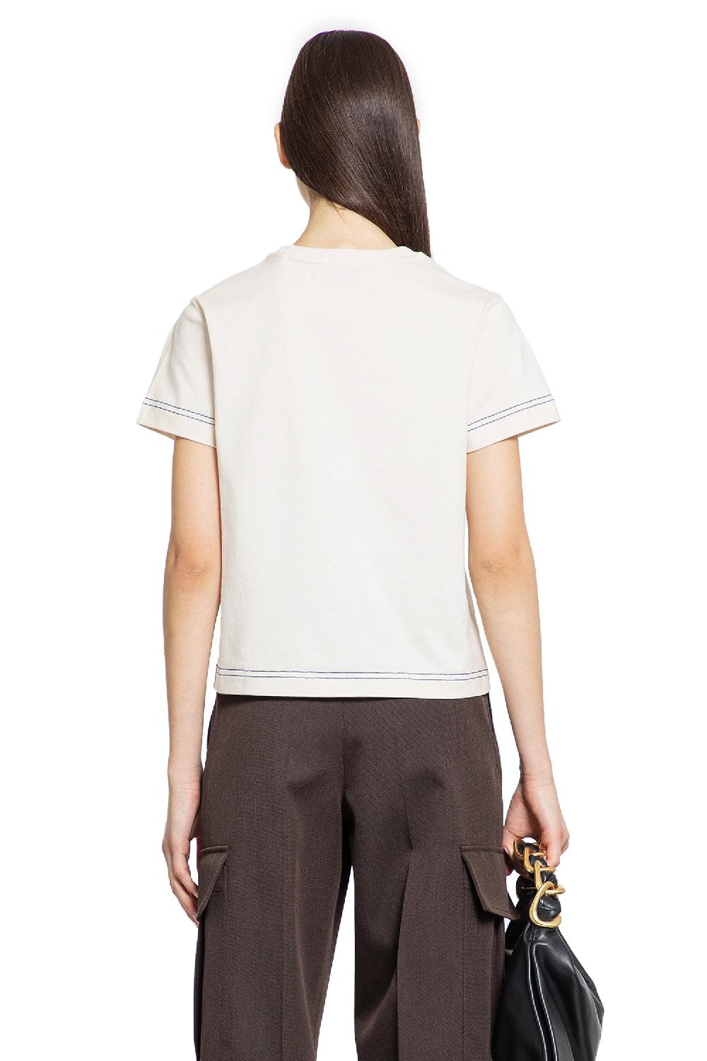 Antonioli BURBERRY WOMAN OFF-WHITE T-SHIRTS & TANK TOPS