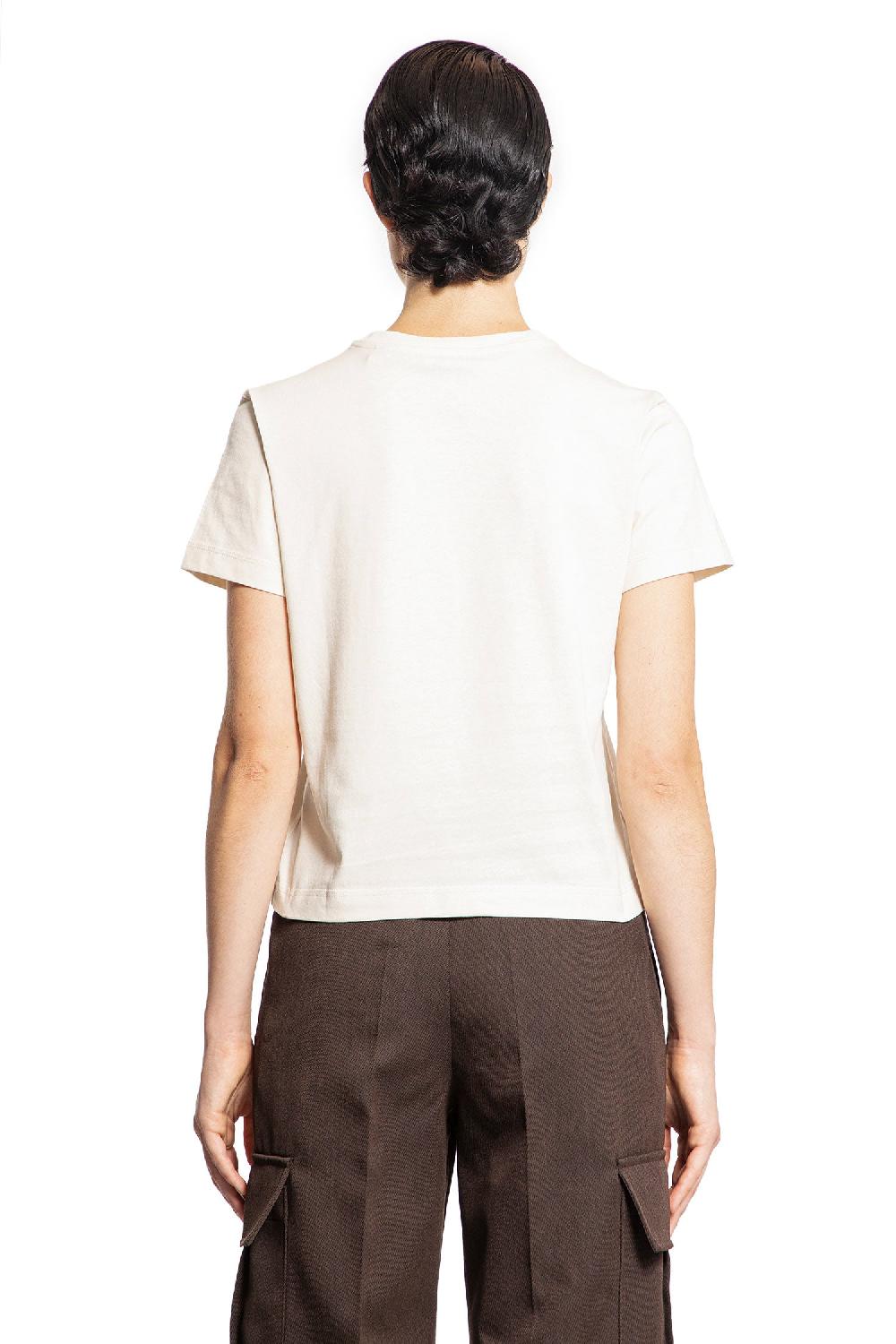 Antonioli BURBERRY WOMAN OFF-WHITE T-SHIRTS & TANK TOPS