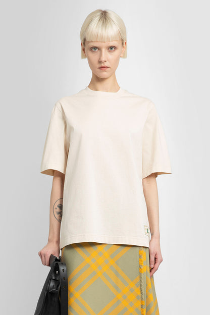 Antonioli BURBERRY WOMAN OFF-WHITE T-SHIRTS & TANK TOPS