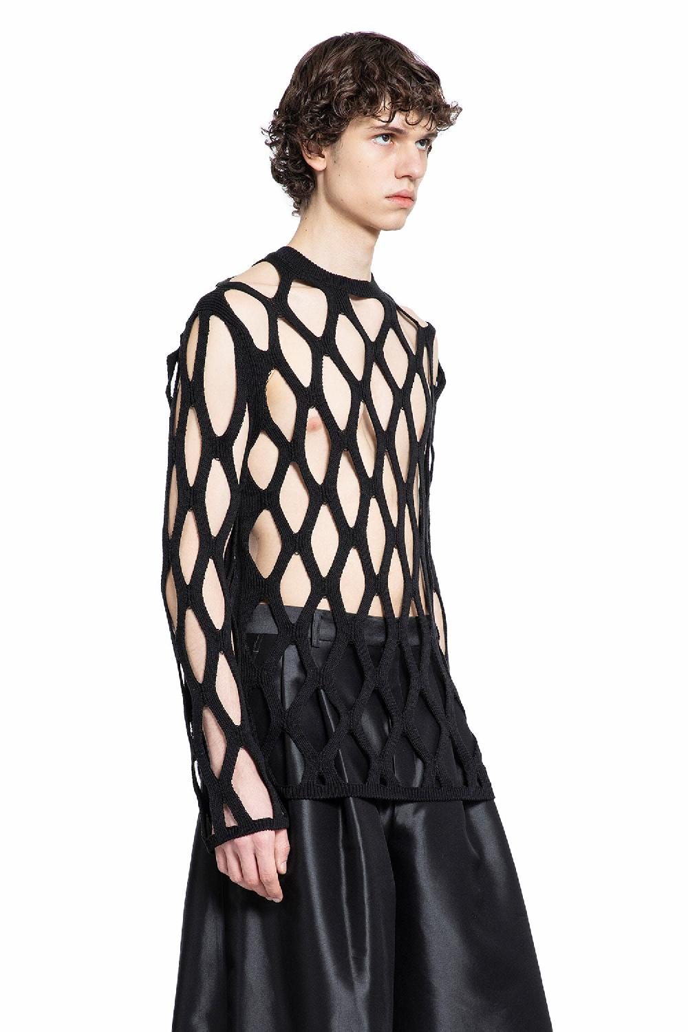 Antonioli COMME DES GARCONS BLACK MAN BLACK KNITWEAR