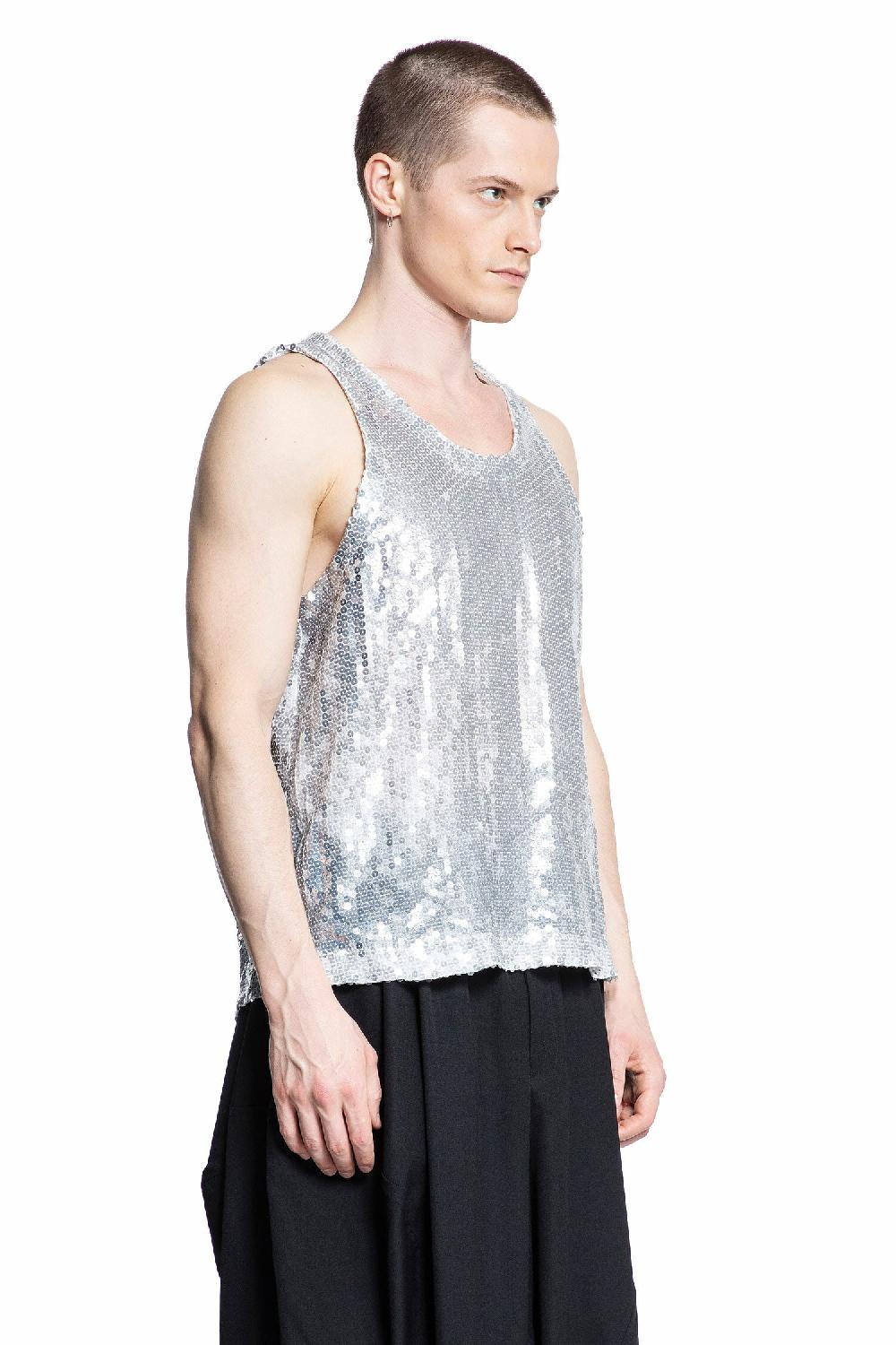 Antonioli COMME DES GARCONS BLACK MAN SILVER T-SHIRTS & TANK TOPS