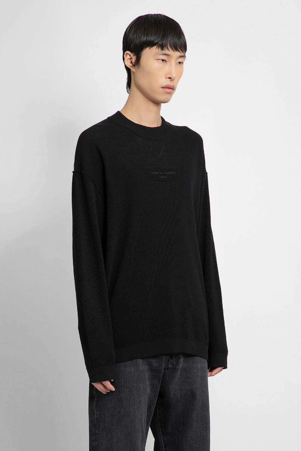 Antonioli COMME DES GARCONS HOMME MAN BLACK KNITWEAR