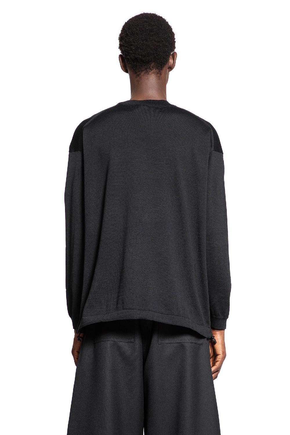 Antonioli COMME DES GARCONS HOMME MAN BLACK KNITWEAR