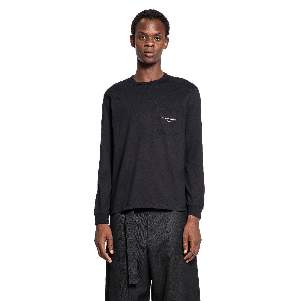 Antonioli COMME DES GARCONS HOMME MAN BLACK T-SHIRTS & TANK TOPS