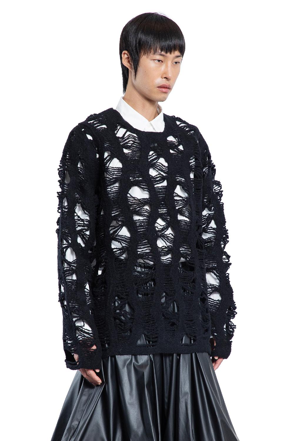 Antonioli COMME DES GARCONS HOMME PLUS MAN BLACK KNITWEAR