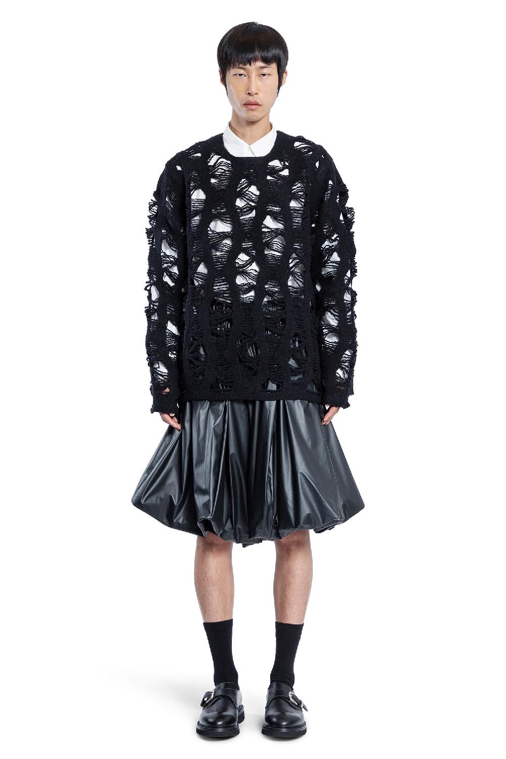 Antonioli COMME DES GARCONS HOMME PLUS MAN BLACK KNITWEAR
