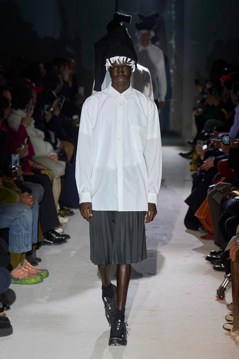 Antonioli COMME DES GARCONS HOMME PLUS MAN BLACK SHORTS & SKIRTS