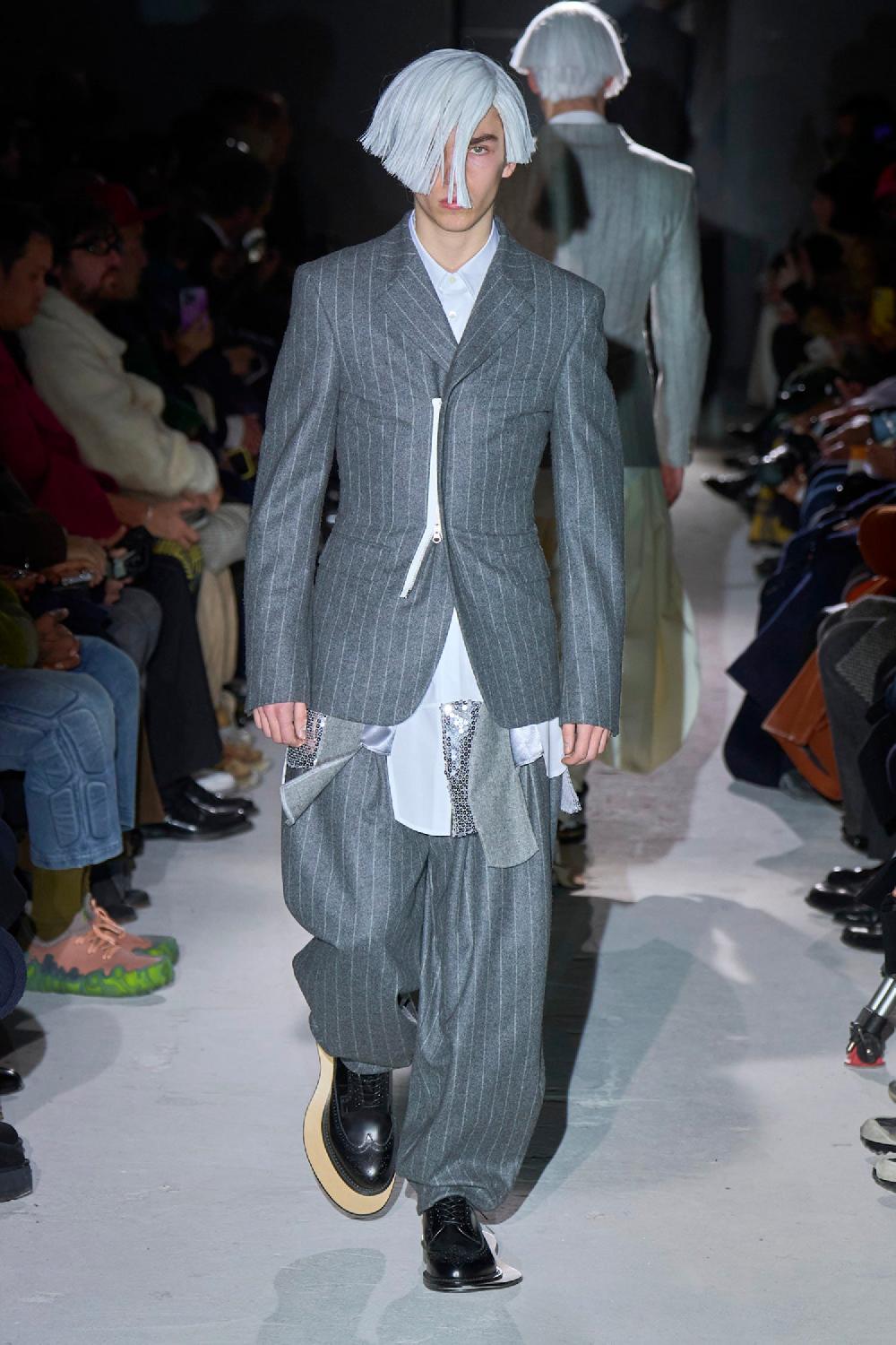 Antonioli COMME DES GARCONS HOMME PLUS MAN GREY TROUSERS