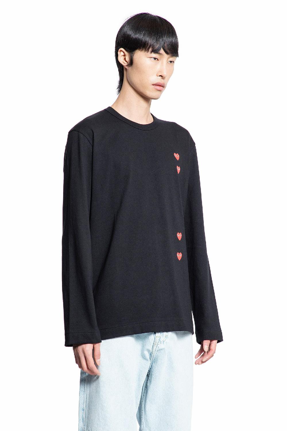 Antonioli COMME DES GARCONS PLAY MAN BLACK T-SHIRTS & TANK TOPS