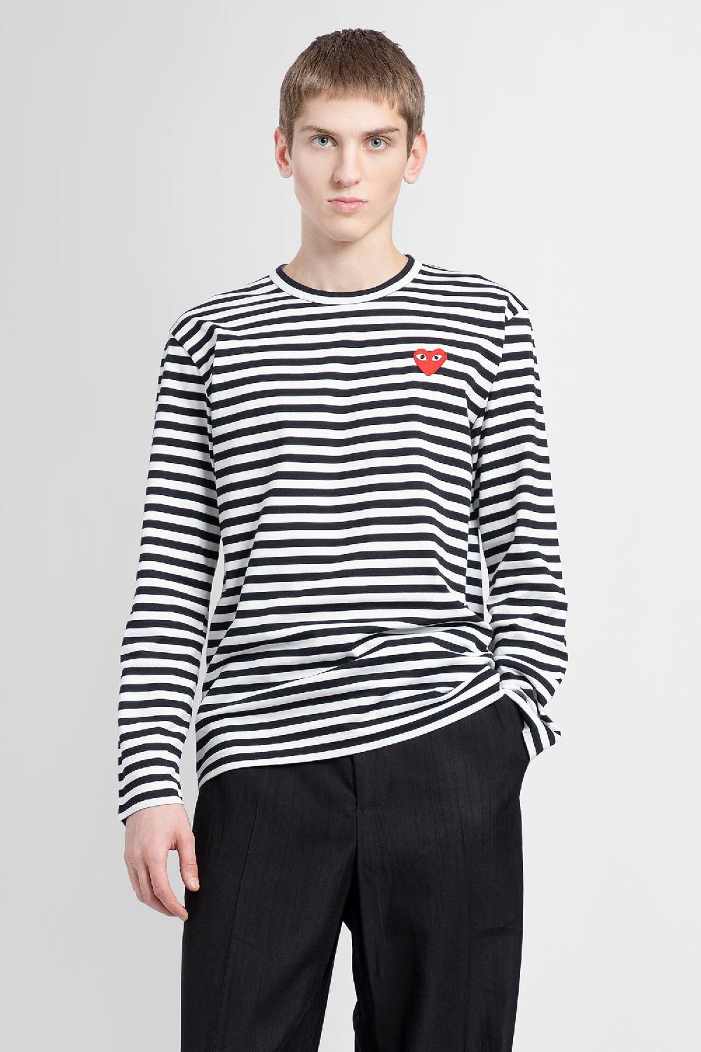 Antonioli COMME DES GARCONS PLAY MAN BLACK&WHITE T-SHIRTS & TANK TOPS