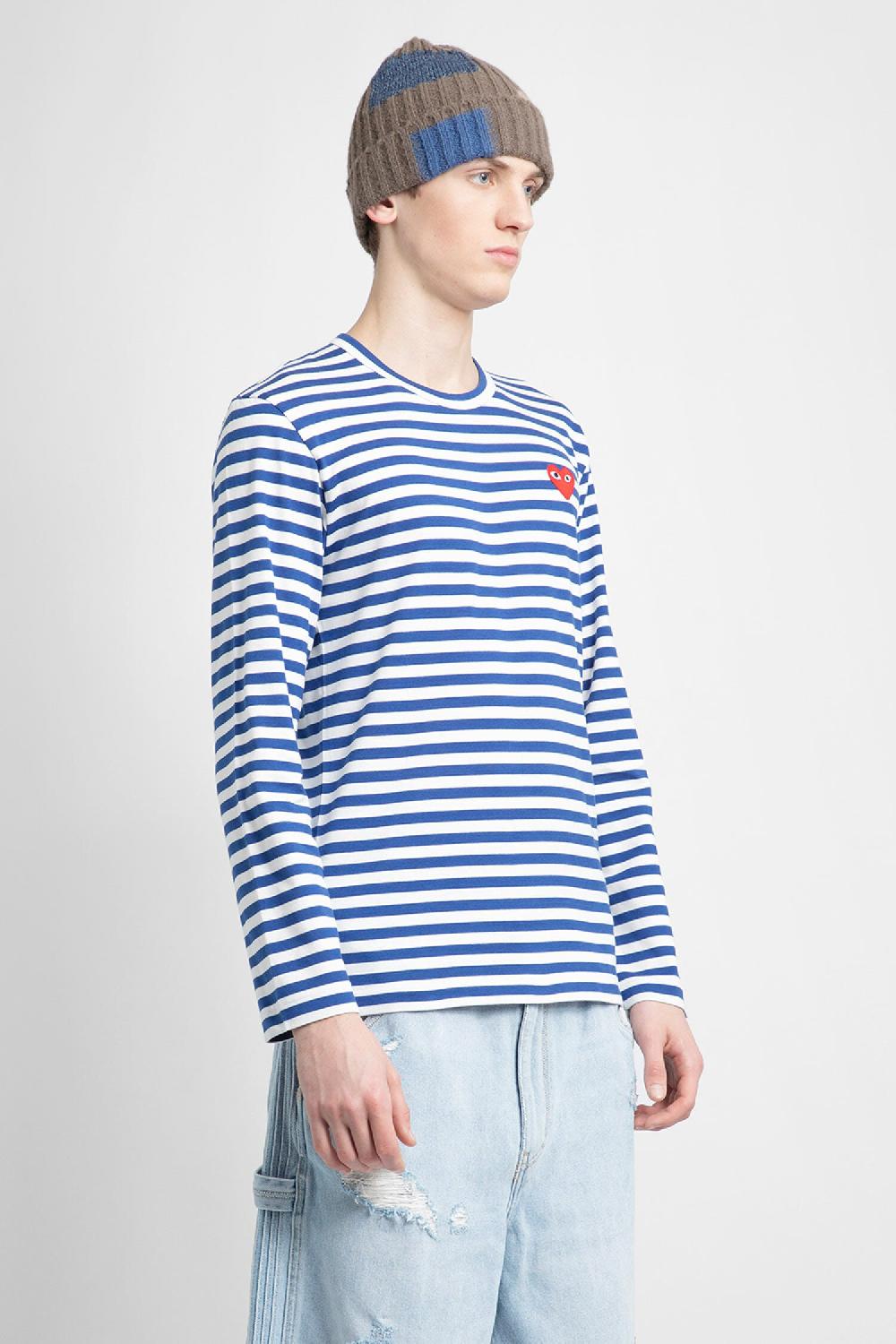 Antonioli COMME DES GARCONS PLAY MAN BLUE T-SHIRTS & TANK TOPS