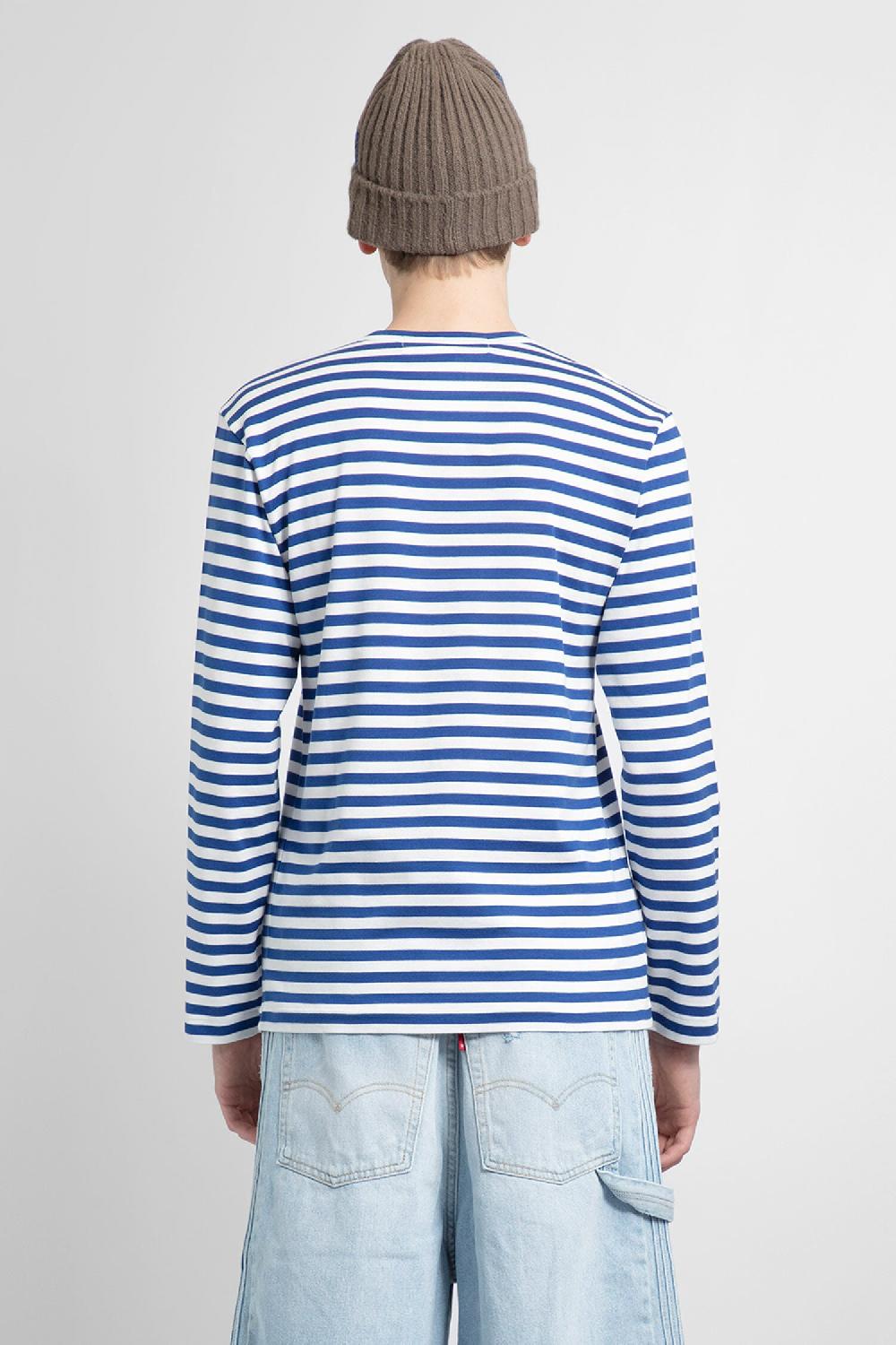 Antonioli COMME DES GARCONS PLAY MAN BLUE T-SHIRTS & TANK TOPS