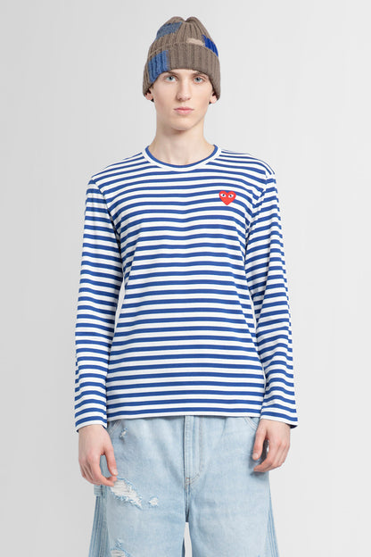 Antonioli COMME DES GARCONS PLAY MAN BLUE T-SHIRTS & TANK TOPS
