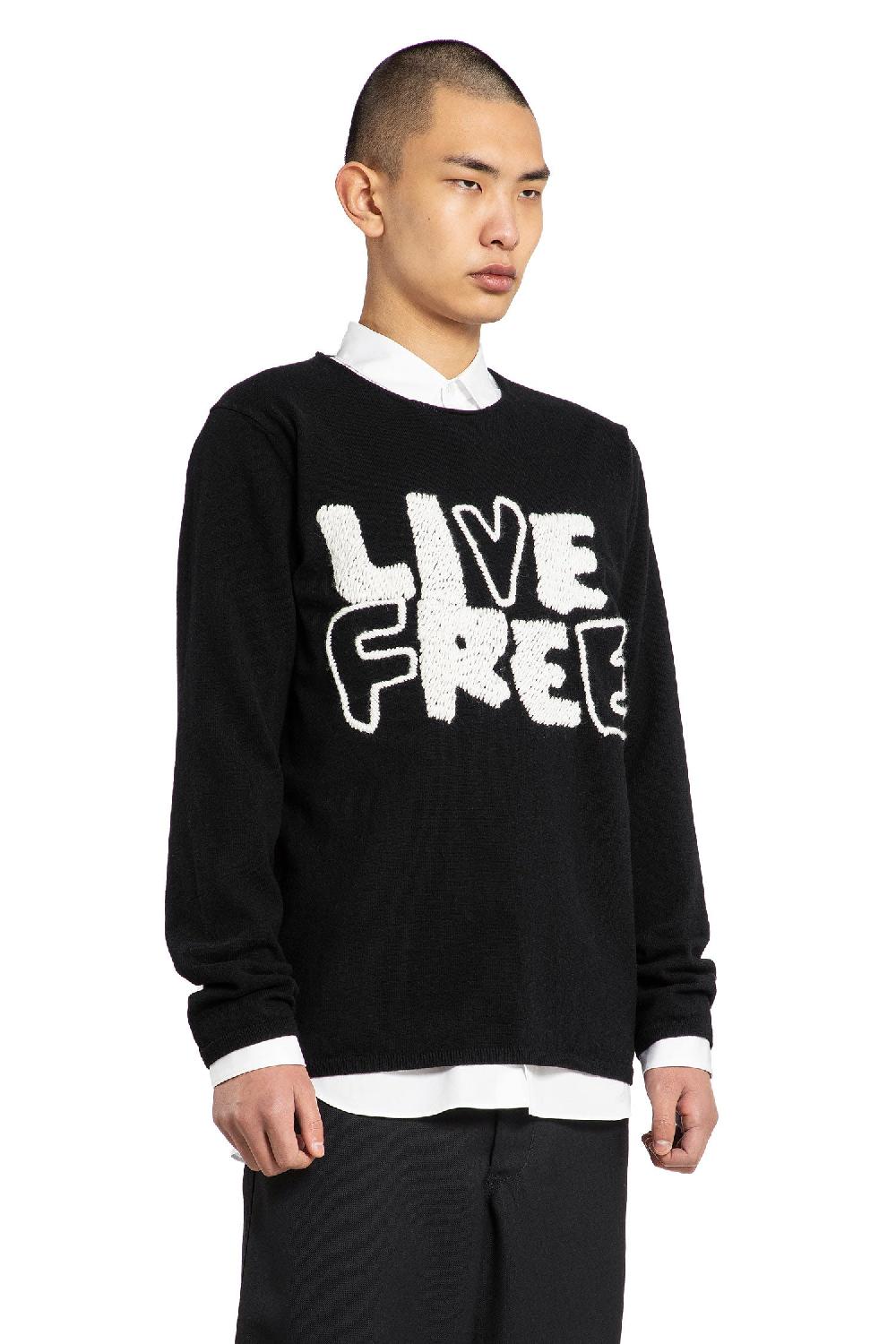 Antonioli COMME DES GARCONS SHIRT MAN BLACK KNITWEAR