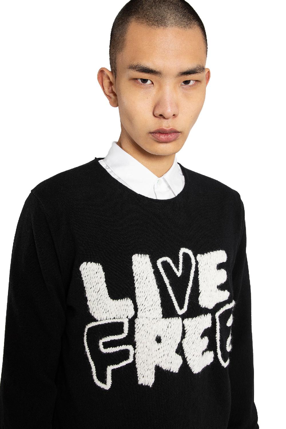 Antonioli COMME DES GARCONS SHIRT MAN BLACK KNITWEAR