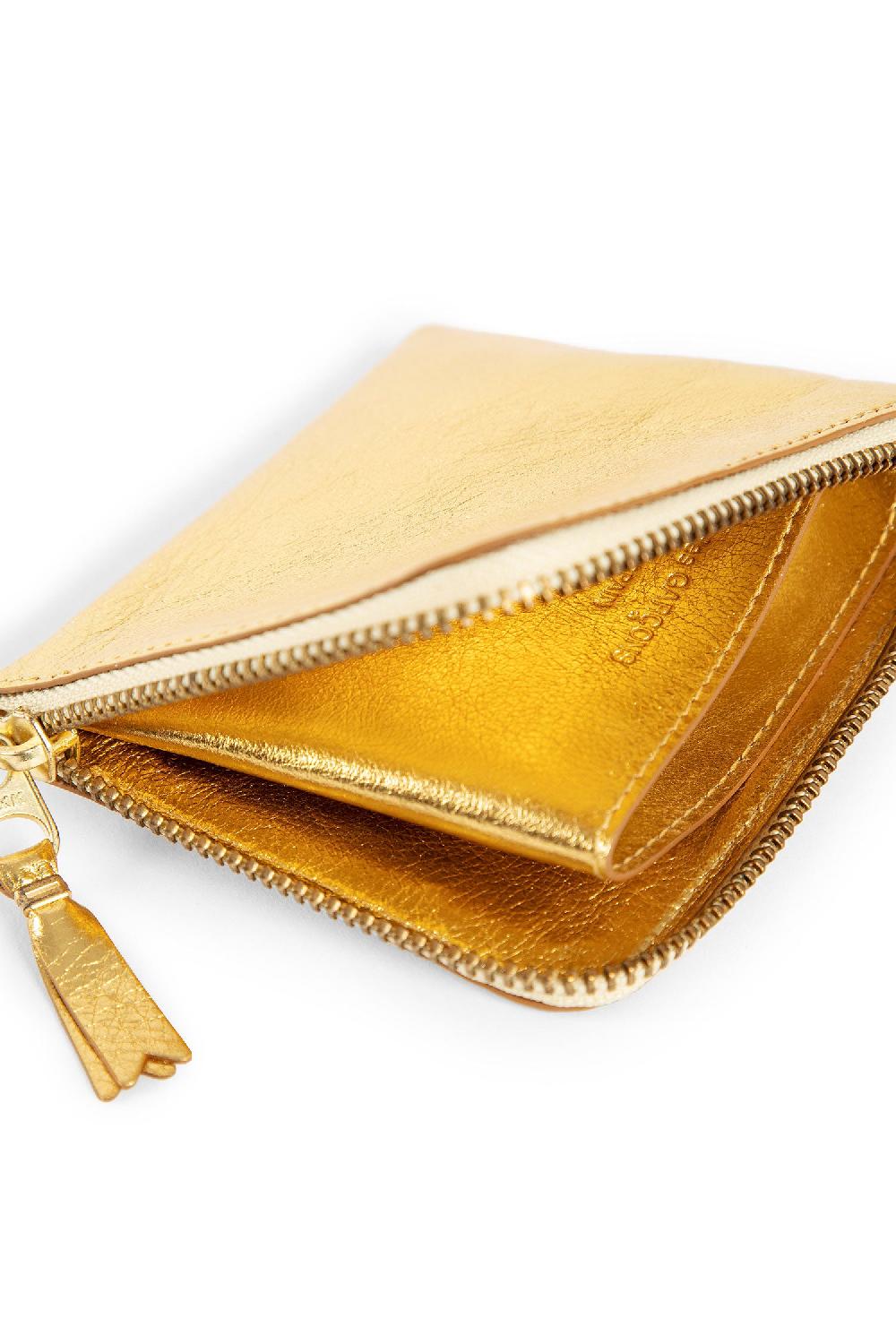 Antonioli COMME DES GARCONS WALLET UNISEX GOLD WALLETS & CARDHOLDERS