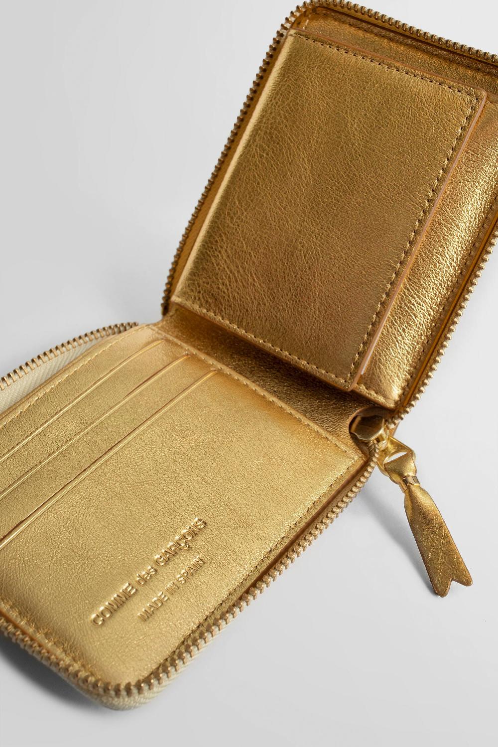 Antonioli COMME DES GARCONS WALLET UNISEX GOLD WALLETS & CARDHOLDERS