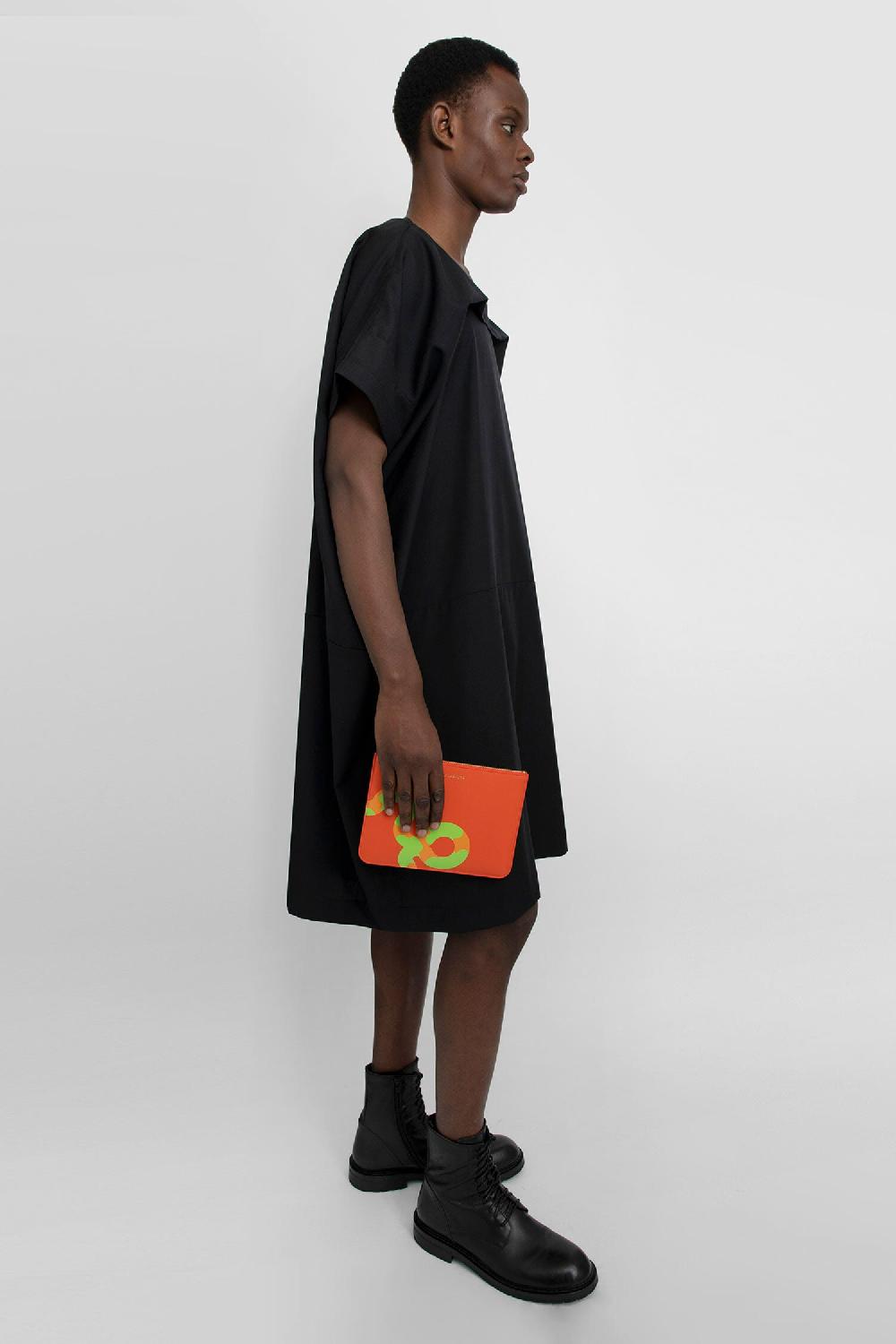 Antonioli COMME DES GARCONS WALLET UNISEX ORANGE CLUTCHES & POUCHES